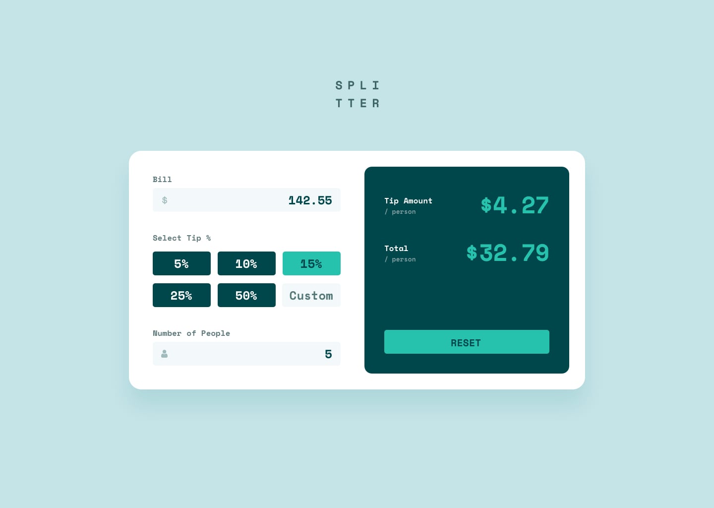 Tip calculator app